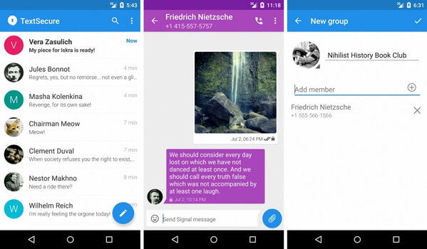 signal private messenger android