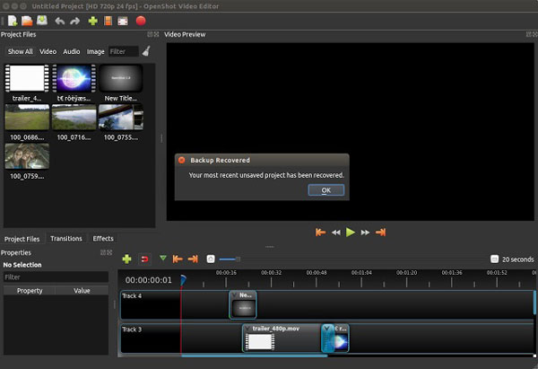 openshot speed up video