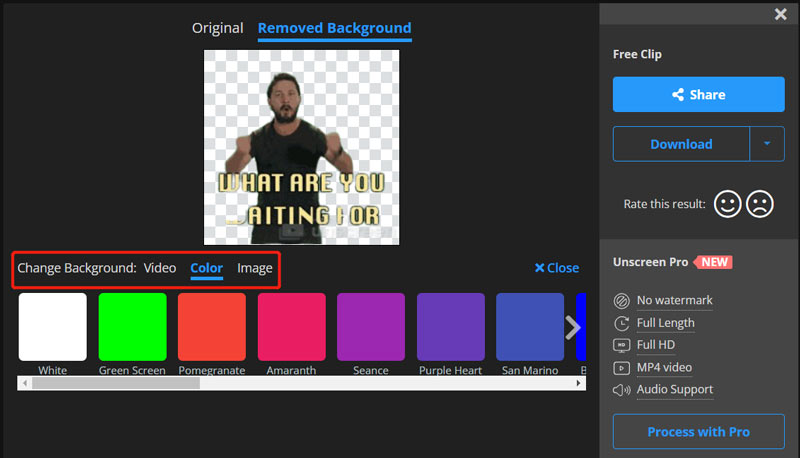 How to Add Background to A Transparent GIF Online for Free