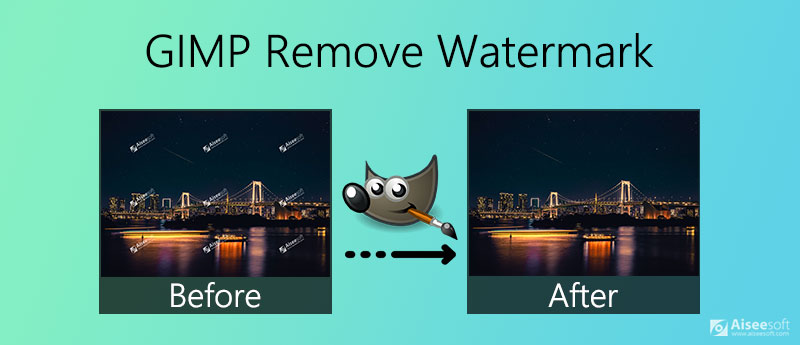 使用Gimp 去除图片中的水印的具体教程