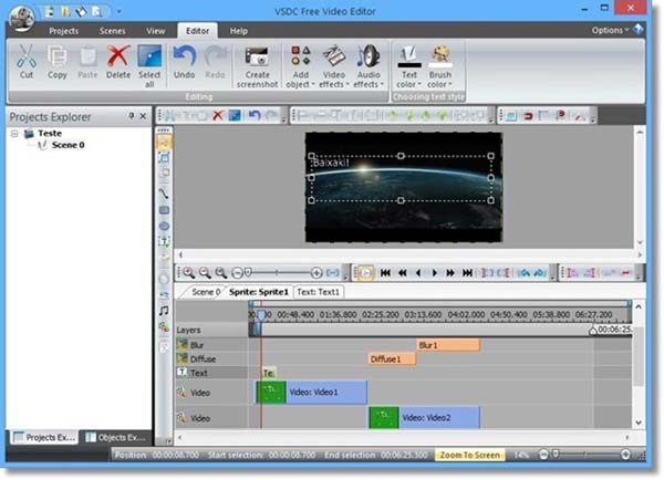 how to cut audio in vsdc video editor