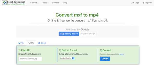 mxf to mp4 converter online free