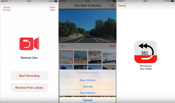 reverse video in imovie on iphone