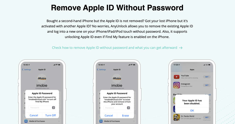 Imobie Anyunlock Remove Apple Id Password