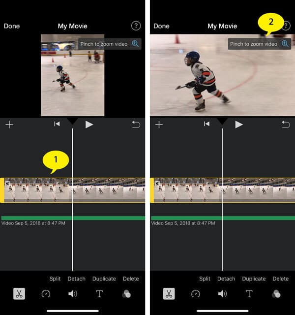 how to make imovie on iphone