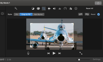 imovie 10.1.4 how to do flip page effect