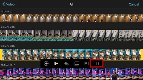how to split in imovie on mac