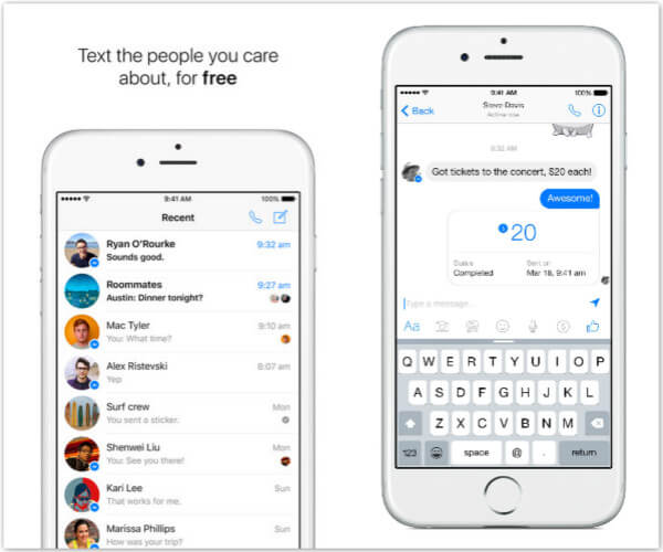 messenger app for iphone mac