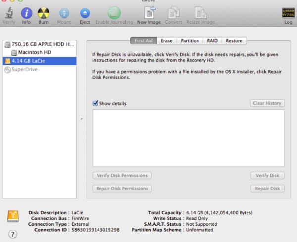 format lacie drive for mac