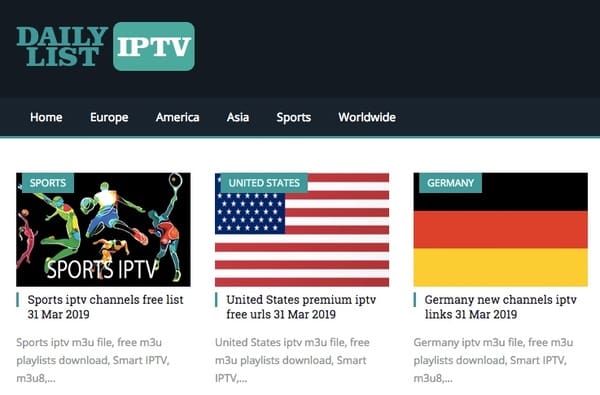 Daily Updated! Download IPTV M3U8 Playlist For Free Consistently