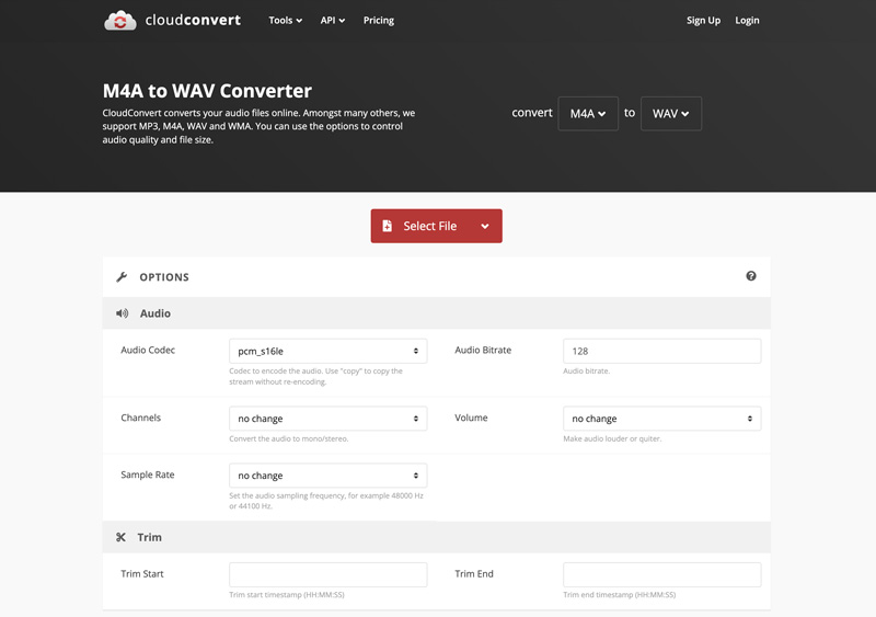 Cloudconvert M4a to Wav Converter