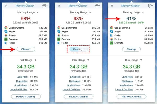 mac cleaner free browser memory