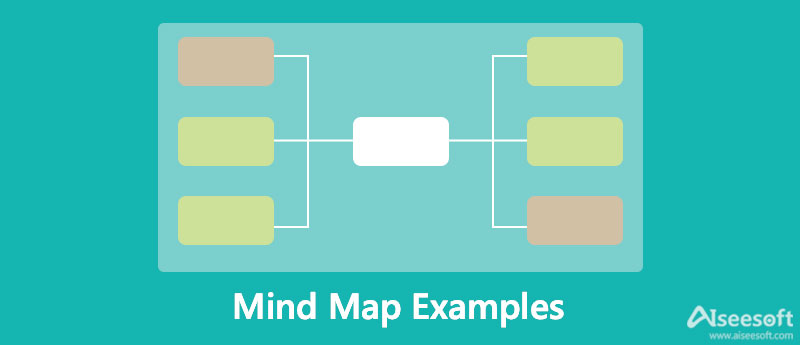 Mind Map Template - Four Ideas - Square