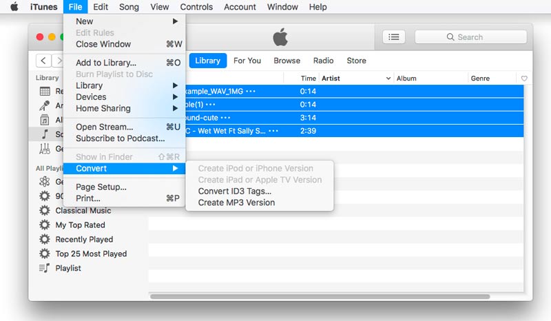 iTunes 从 MP3 创建 MP4