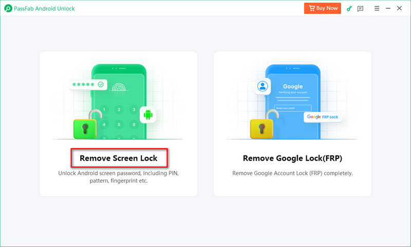 Passfab Android Unlock Remove Screen Mode