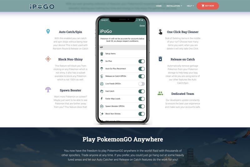 Ipogo Pokemon Go Spoofer