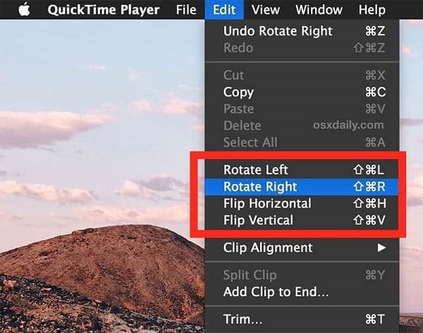 how to trim a video on quicktime player mac