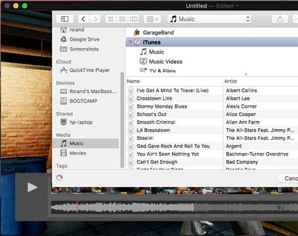 quicktime video editing