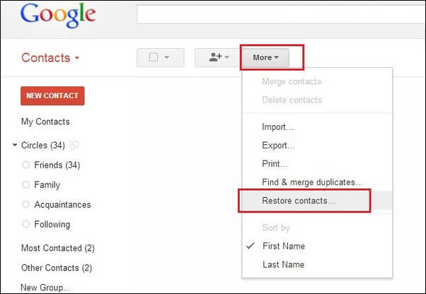 let go for gmail use contacts
