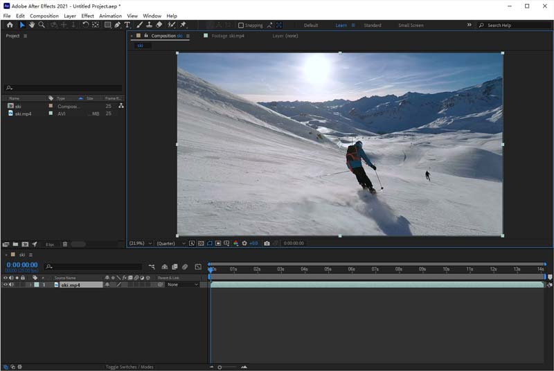 adobe after effects slow motion
