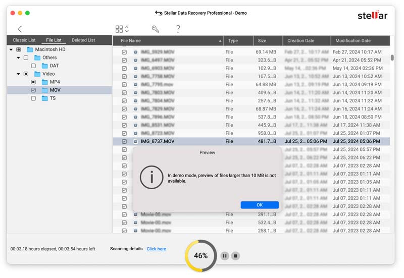 Stellar Data Recovery For Mac Demo Limits