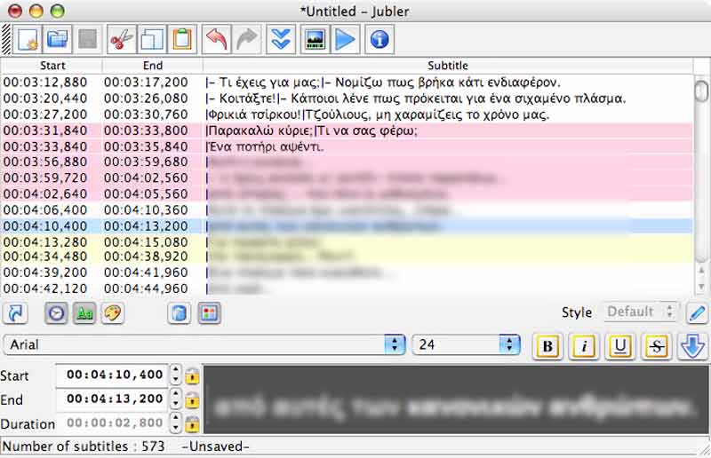 Jubler Subtitle Editor