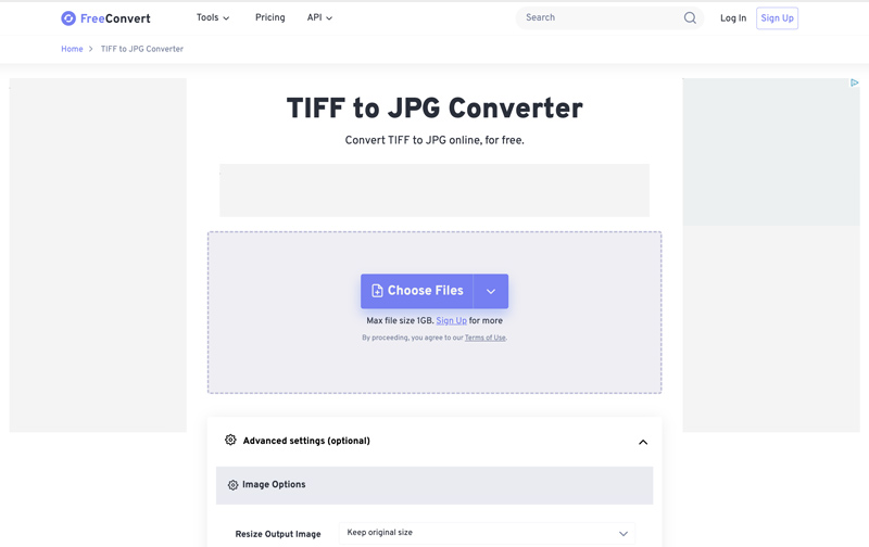 Freeconvert Tiff to Jpg Converter