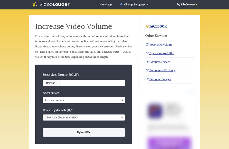 Videolouder Increase Video Volume Online