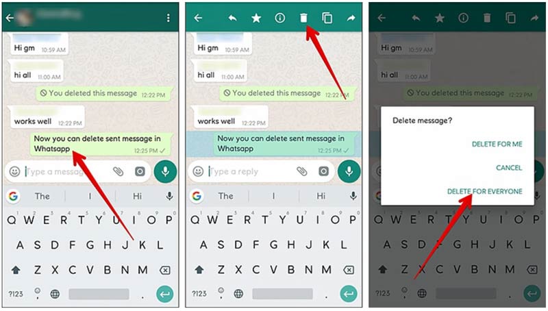 Use Whatsapp Delete for Everyone Android