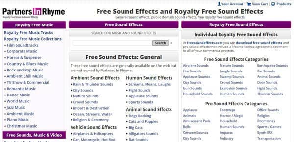 free sound effects download no logcin