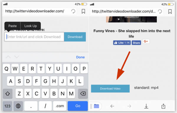 how to download twitter videos to camera roll