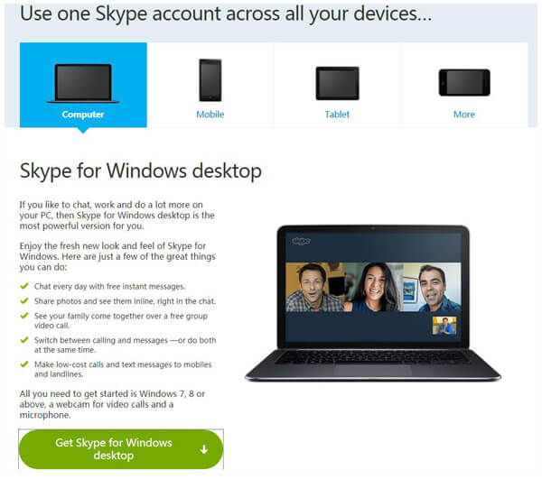 is there screen sharing in skype free