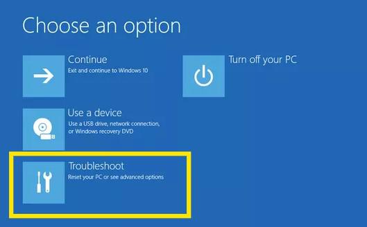 Troubleshoot Option