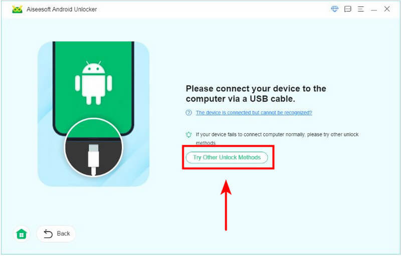 Android Unlocker Try Other Unlock Methods