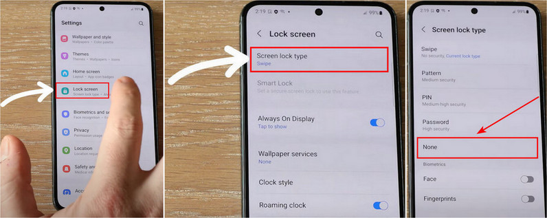 Samsung Erase Lock Screen