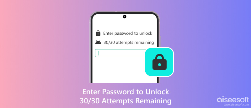 Enter Password to Unlock 30/30 Attempts Remaining