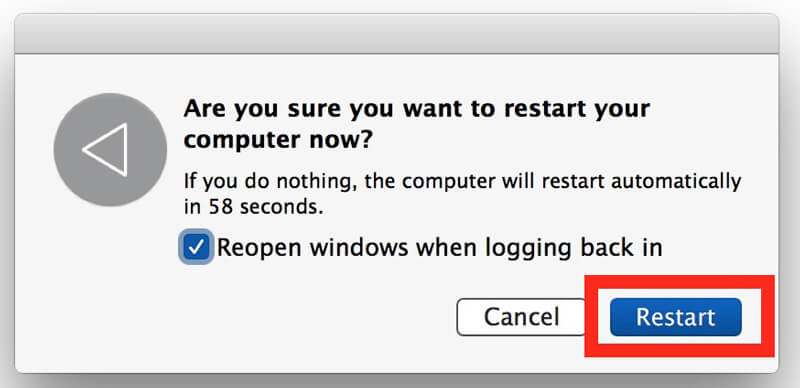 mac restart problem