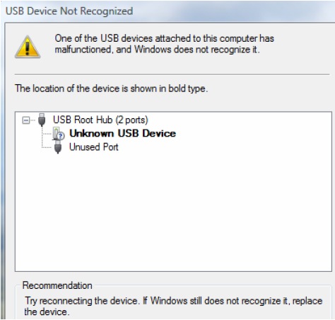 Mulfunctioned USB Device Attached to Computer