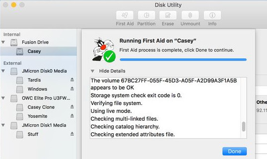 Check Disk Utility