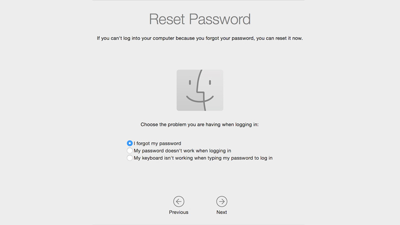forgot macbook pro password