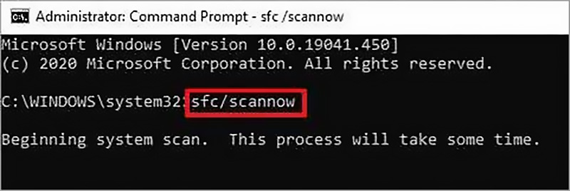 Run System Scan Command Prompt