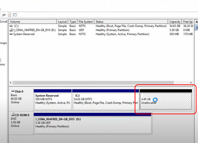 New Partition Created