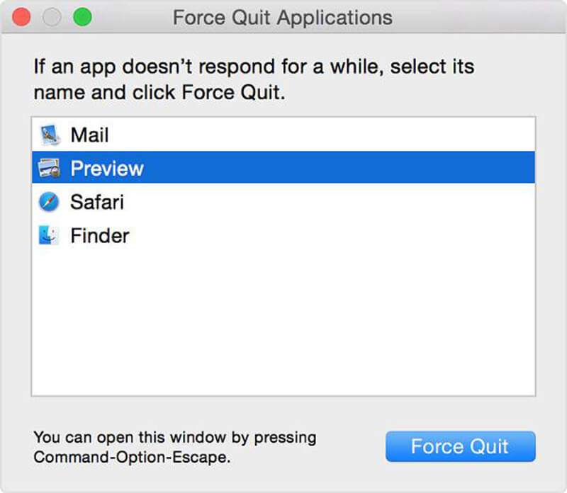 mac force quit menu