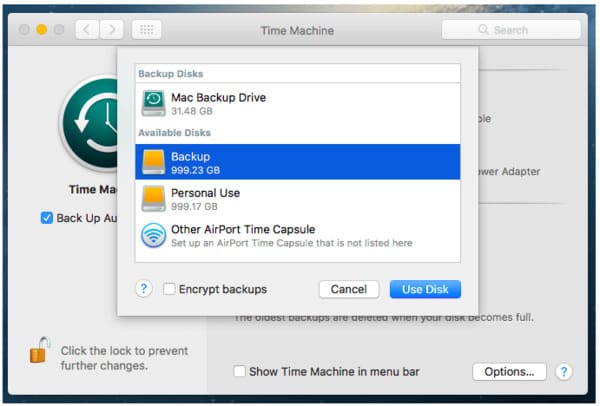 os x utilities restore from time machine backup