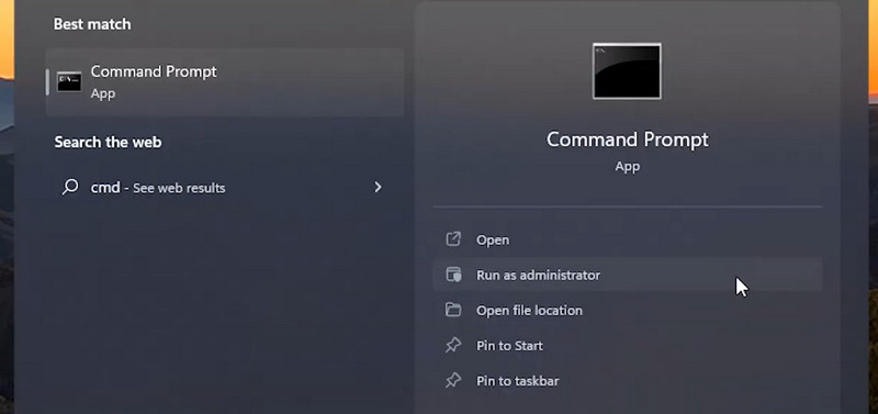 Search The Command Prompt