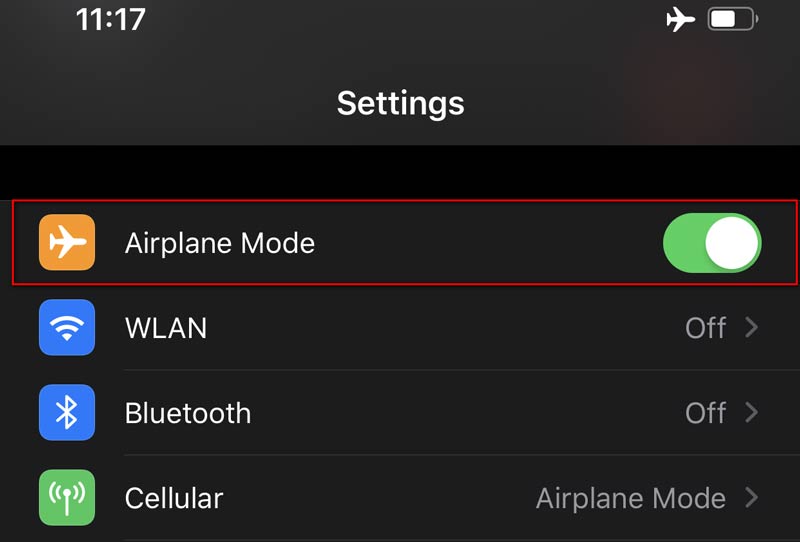 airplane mode wifi