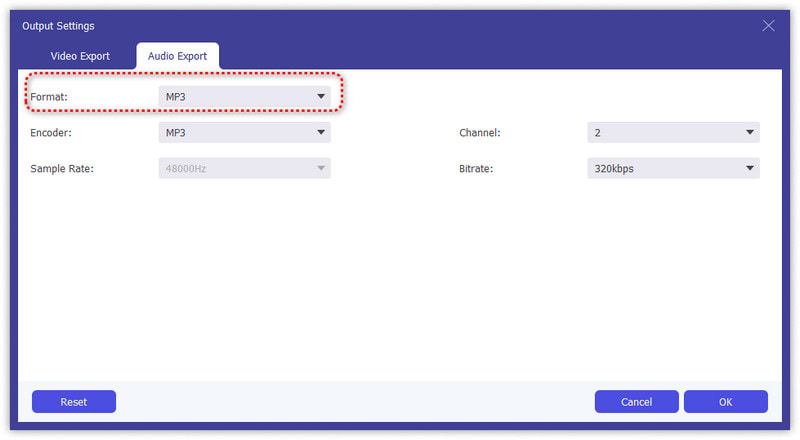 Export Audio Without Noise