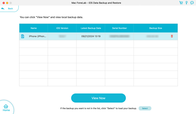 View iphone Backup