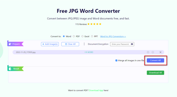 Convert JPG Image to Word - Free Online Converter