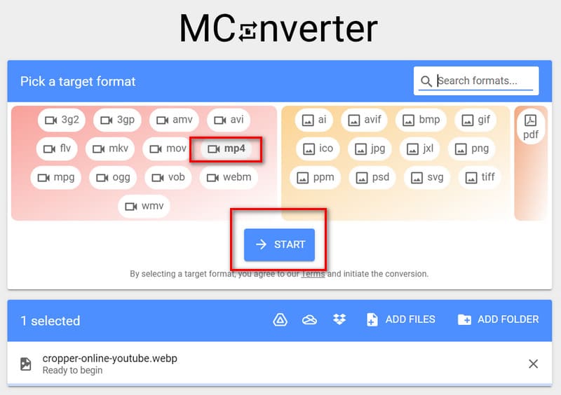 Mconverter Start